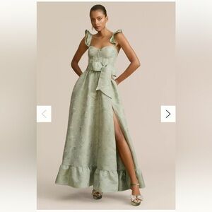 V Chapman Veronica Corset Ruffle Dress